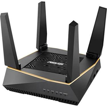 Imagem de ASUS Roteador para jogos AX6100 WiFi 6 (RT-AX92U) – Roteador de Internet sem fio Tri-Band Gigabit sem fio, jogos e transmissão, compatível com AiMade, segurança de Internet vitalícia, QoS adaptáveis