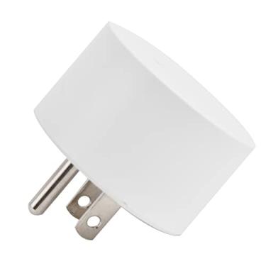 Imagem de FTVOGUE Mini Plugue Inteligente WiFi, Controle de Voz, APP, Branco, Tomada Inteligente com MOSFET, Operação Manual com Controle Remoto, IP30