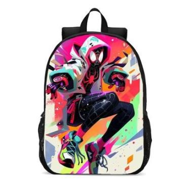 Imagem de MOCHILA ESCOLA INFANTIL JUVENIL ANIME HOMEM ARANHA-Unissex