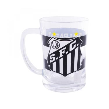 Imagem de Caneca de Vidro 660ml Santos FC