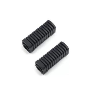 Imagem de Par Borracha Pedaleira Traseira Nxr 125 Bros - Nxr 150 Bros - Brv/Demt