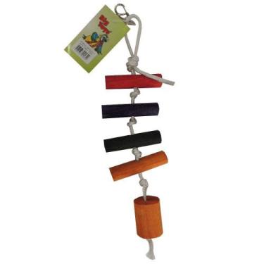 Imagem de Brinquedo Passaritos Toys Para Pássaros Cordão - Tamanho M - Big Toy