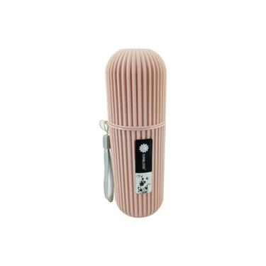 Imagem de Porta Escova Cilindro Sortido 20cm Pasta Dental Plástico Multiuso Para