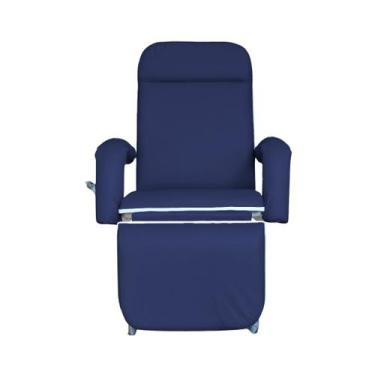 Imagem de Poltrona Reclinável Hospitalar Descanso Luxo Preta - Metal Solution, A