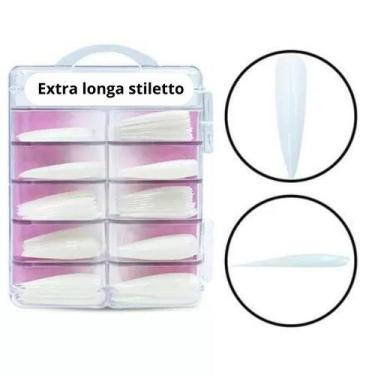 Imagem de Unhas postiças stiletto de gato tips profissional 50 und. - LE DESIR 