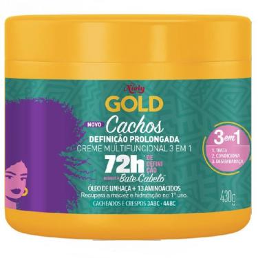 Imagem de Creme Multifuncional 3 em 1 Niely Gold Cachos Definição Prolongada Óle