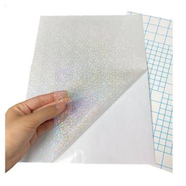 Imagem de Papel Adesivo Holográfico Vinil Dotz Pontinhos A4 50Fls - Motivate