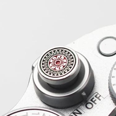 Imagem de Botão de obturador de câmera Mahjong chinês e capa de sapata de câmera, adequado para Fuji XE3/XE4/XT100/XT200/XT20/XT30/XT4/XT5/XPRO2/XPRO3/Nikon ZF (botão de obturador Mahjong chinês)
