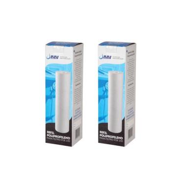 Imagem de KIT 02 UN Refil Original BBI P/Filtros POE 230 Altura 9.3/4"Retém sóli
