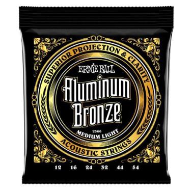 Imagem de Encordoamento violao ernie ball 2566 012.054 aluminum bronze media lev