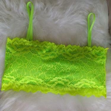 Imagem de top cropped faixa de renda com bojo  - ML, Verde, P
