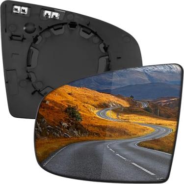 Imagem de LOIYLLEN Substituição do espelho lateral do motorista para BMW X5 E70 2007 2008 2009 2010 2011 2012 2013, X6 E71 E72 2008-2014 - Vidro do espelho do lado esquerdo, espelhos retrovisores de vidro com