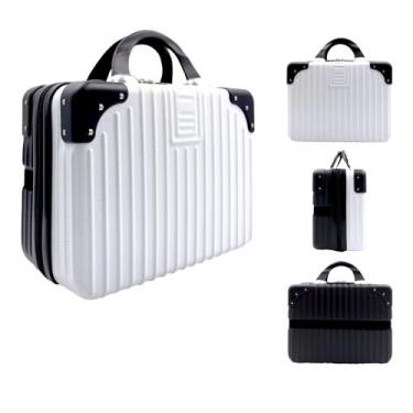 Imagem de Maleta Frasqueira Viagem de Mão Abs Reforçada - Kingleen, Preta com br