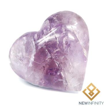 Imagem de Coração de Ametista Lapidado Transmutação Cristal Natural - Infinity, 