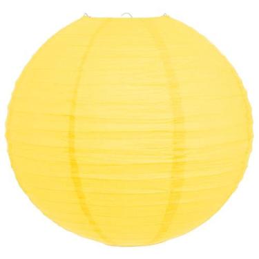 Imagem de Balão Japonês Papel Decoração Ambiente 40 cm - Galleria77, Amarelo