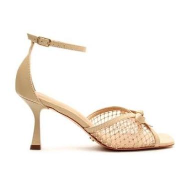 Imagem de Sandália Cecconello Nude Salto Médio-Feminino