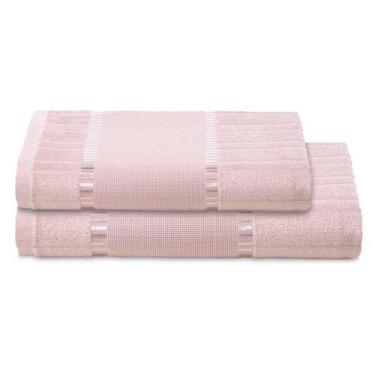 Imagem de Kit Jogo de Toalhas Para Bordar Dohler 2 Peças Banho e Rosto Bella Bar