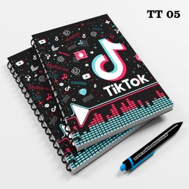Imagem de Caderno Universitário 96fls Tik Tok 05 - Premium