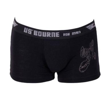 Imagem de Cueca Boxer Infantil Viscolycra - Saulo Lingerie, Preto, GG
