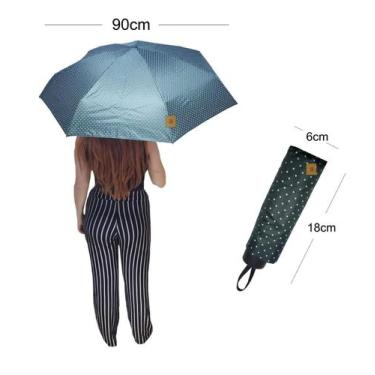 Imagem de Mini Guarda Chuva Bolsa Super Resistente Princess Umbrella, Verde