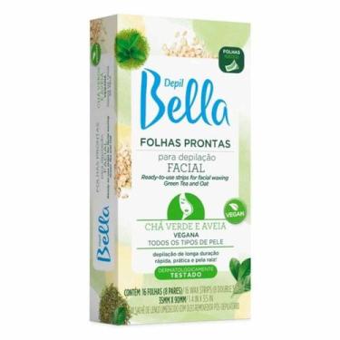 Imagem de Folhas Prontas Para Depilação Facial Chá Verde e Aveia - Depil Bella