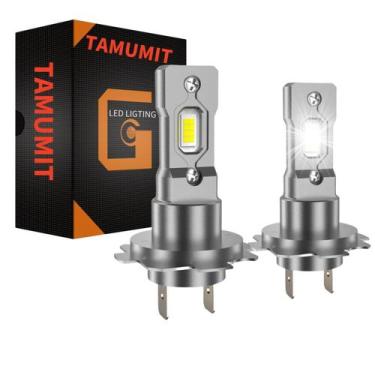 Imagem de Lâmpada LED TAMUMIT H7 6500K branca 20000LM Super Bright, pacote com 2