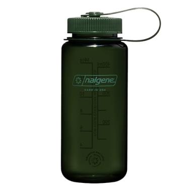 Imagem de Nalgene Garrafa de água Sustain Tritan livre de BPA feita com material derivado de 50% de resíduos de plástico (usando equilíbrio de massa certificado ISCC), 473 ml, boca larga, jade