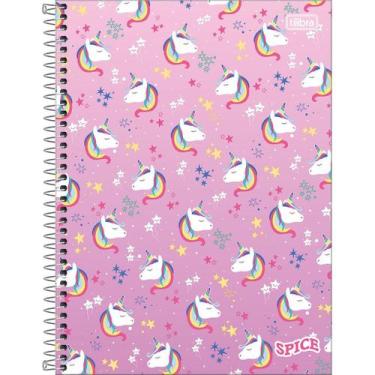 Imagem de Caderno Univ. Capa Dura 1 Matérias Spice Fem. 80 Fls Tilibra Com Adesi