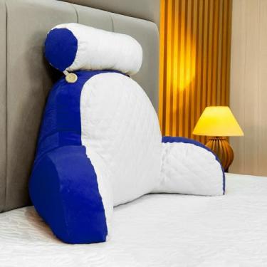 Imagem de Almofada De Descanso Multiuso Travesseiro Lombar Ergonômica (AZUL)