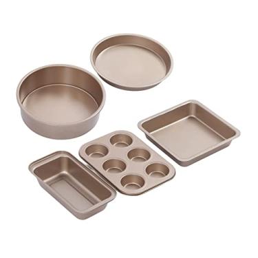 Imagem de Bakeware Conjunto Profissional Bandencas de Aço Carbono Conjunto Com Bolo de Plande (Ouro)