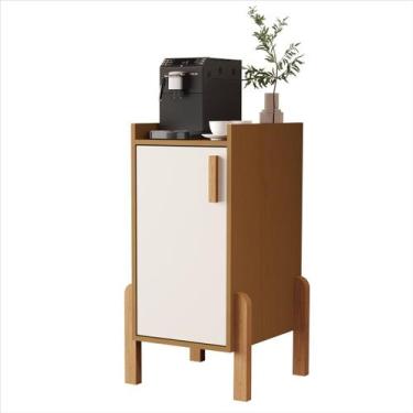 Imagem de Armário Cantinho para Café Poseidon Nature Off White 1 Porta Sal