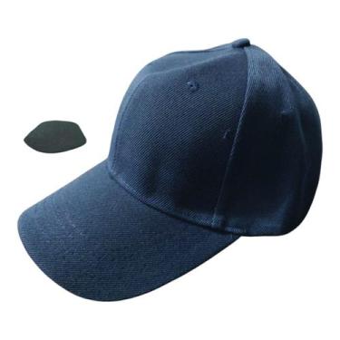 Imagem de Boné Chapeu Beisebol Liso Regulador em tiras autocolantes Unissex Curv