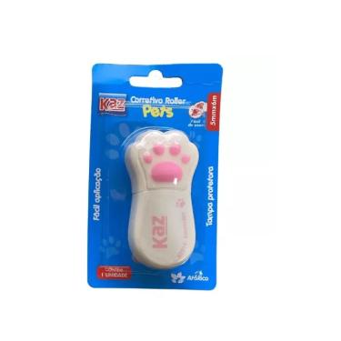 Imagem de Corretivo Fita Pets Rosa 5mm x 6mts Kaz KZ814RS
