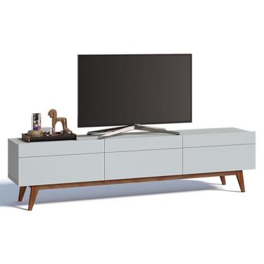 Imagem de Rack Bancada Classic 3 Gavetas 2.2 Branco Acetinado - Imcal