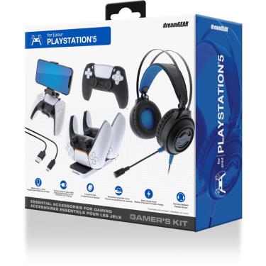 Imagem de Kit de jogos DreamGear para PlayStation 5 com fone de ouvido, carregador, etc