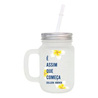 Imagem de Caneca Com Canudo Do Livro é Assim Que Começa Mason Jar