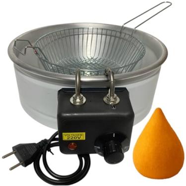 Imagem de Fritadeira Elétrica Industrial 5L – Tacho de Alumínio e Cesto Reforçado para Frituras Profissionais (220)