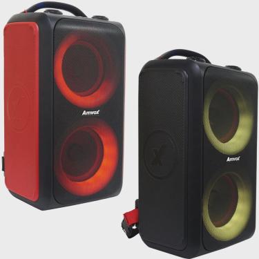 Imagem de Caixa Som Bluetooth Portátil Amplificada 600W Rms Bateria Potente Amvox Aca 600 Bagvox