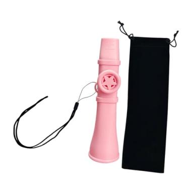 Imagem de Almencla Fluta da boca de Kazoo com corda de pescoço portátil instrumento musical de brinquedos profissionais portátil para guitarra de violino de piano de, Rosa