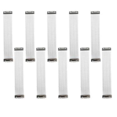 Imagem de Bstinay 10 peças, 24 fios, tarola, resistente, 35,5 cm, mola, prata