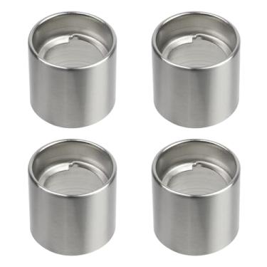 Imagem de Crapyt 4 peças de suporte de lâmpada com fivela de metal, anel de sombra, acessórios de iluminação de ferro, bandeja de luz, abajur, para tomada de cerâmica de porcelana E26, lustre fixo (prata 2,17 ×