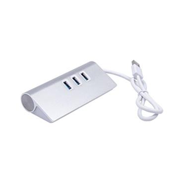 Imagem de KNACRO Hub USB 3.0 de 3 portas com conversor RJ45 10/100/1000 Gigabit Ethernet LAN com fio adaptador de rede USB com sistema de suporte Windows, Mac OS X, Linux (3 portas USB 3.0 com adaptador de rede