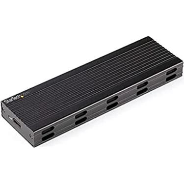 Imagem de StarTech. Com caixa USB-C 10Gbps para M.2 NVMe ou M.2 SATA SSD - Caixa de alumínio SSD M.2 PCIe/SATA NGFF SSD - Cabos USB Tipo-C e USB-A - Suporta 2230/2242/2260/2280 (SM2E1BMU31C)