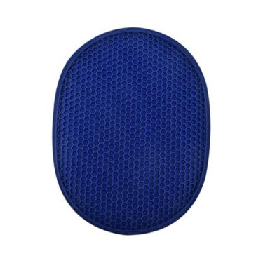 Imagem de ＫＬＫＣＭＳ Suporte de maconha resistente ao calor 2 em 1 luvas de forno anti -deslizamento Multiplumes Folder Oven Luvas para acampar churrasqueiras Home, Azul