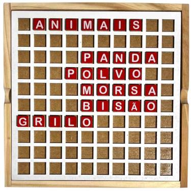 Imagem de Jogo Caixa Das Letras - Madeira - Brinqmutti