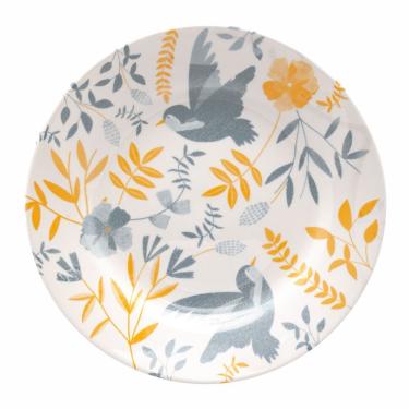 Imagem de Jogo De Pratos Rasos Em Cerâmica Donna Com 6 Peças 26cm Oxford Bem Te Vi