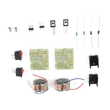 Imagem de FAFEicy 2 Conjuntos 15KV Módulo Gerador de Alta Tensão 3.7 a 4.2V Entrada 1.65x1.26in PCB Arc Igniter Bobina para Experimentos Científicos Eletrônica DIY