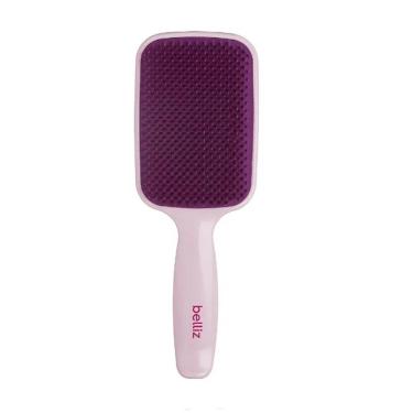 Imagem de Escova Cabelo Raquete Belliz Desembaraça Fácil Rosa 21,5cm