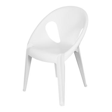 Imagem de Cadeira Polipropileno Para Sala De Jantar Drop Branco