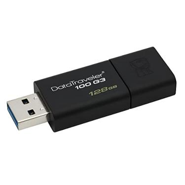 Imagem de Pendrive Datatraveler 100G3 128Gb, Kingston, Pendrives, Preto